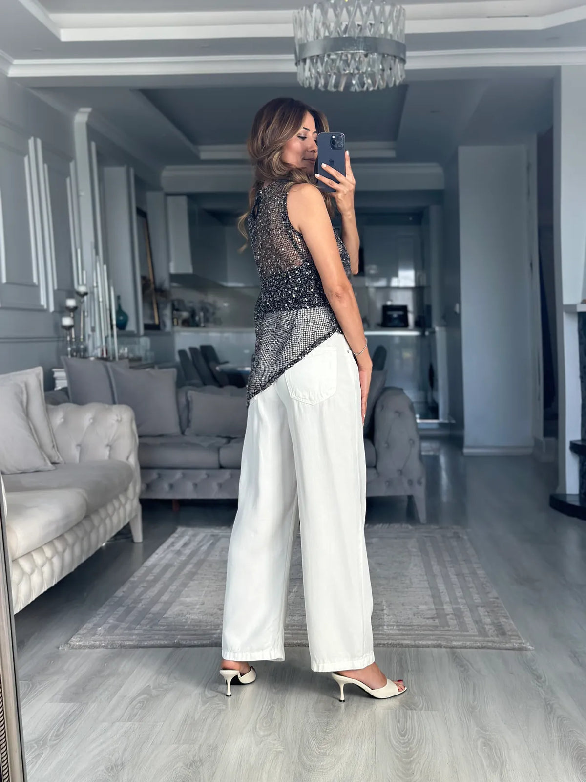 Aurelia Sequin Top