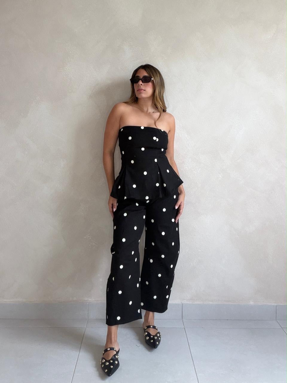 Midnight Polka Jumpsuit