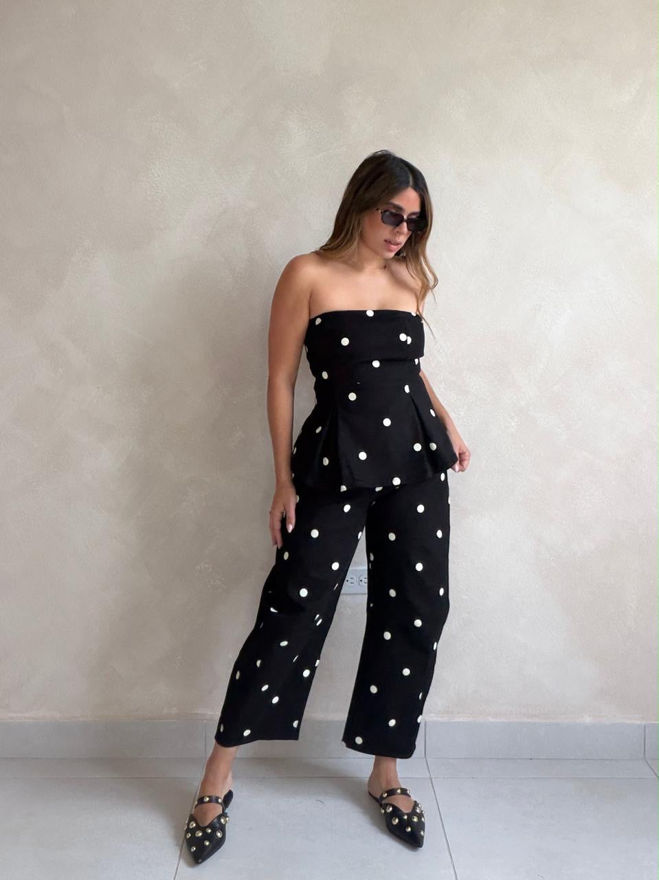 Midnight Polka Jumpsuit