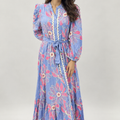 Periwinkle Floral Maxi Dress
