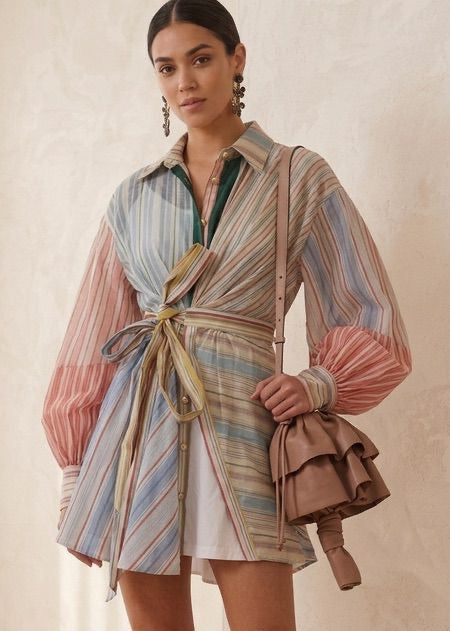 The Pastel Muse Striped Dress