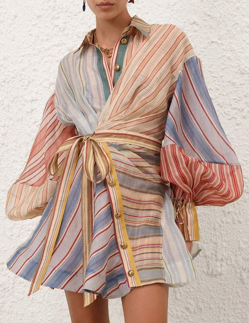 The Pastel Muse Striped Dress