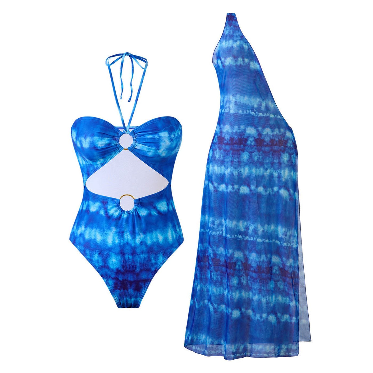 Sapphire Swimsuit With Coverup
