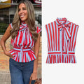 Candy Striped Blouse