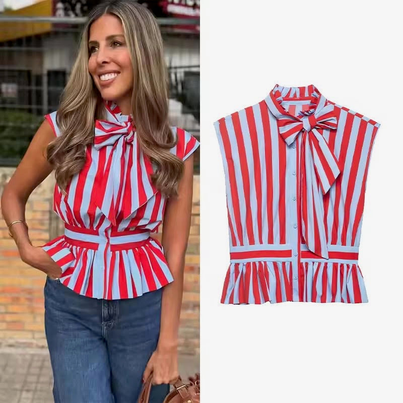 Candy Striped Blouse
