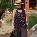 Midnight Polka Tiered Top