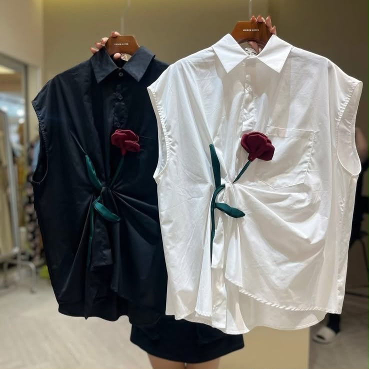Bloom Knot Statement Shirt