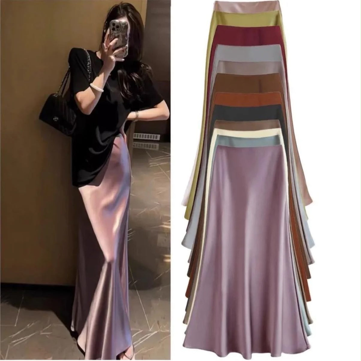 Satin Skirt