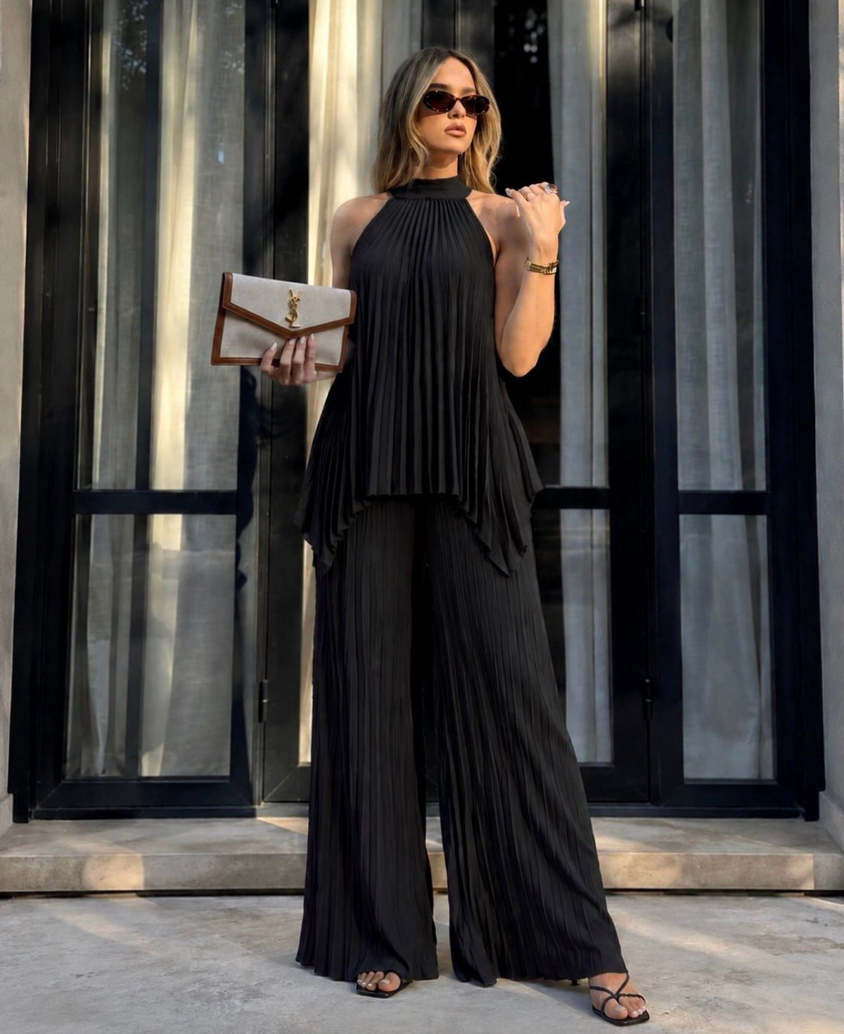 Monroe Pleated Set
