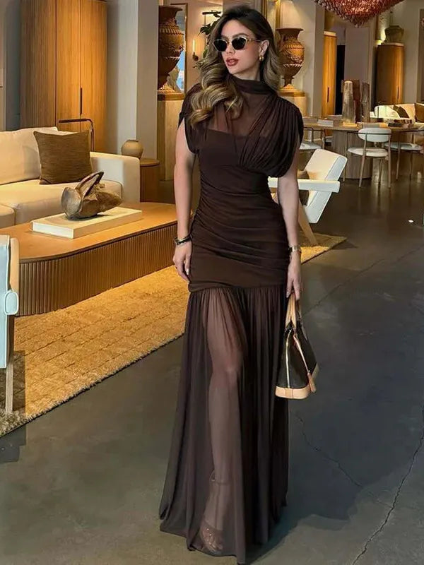 Bianca Drape Maxi Dress