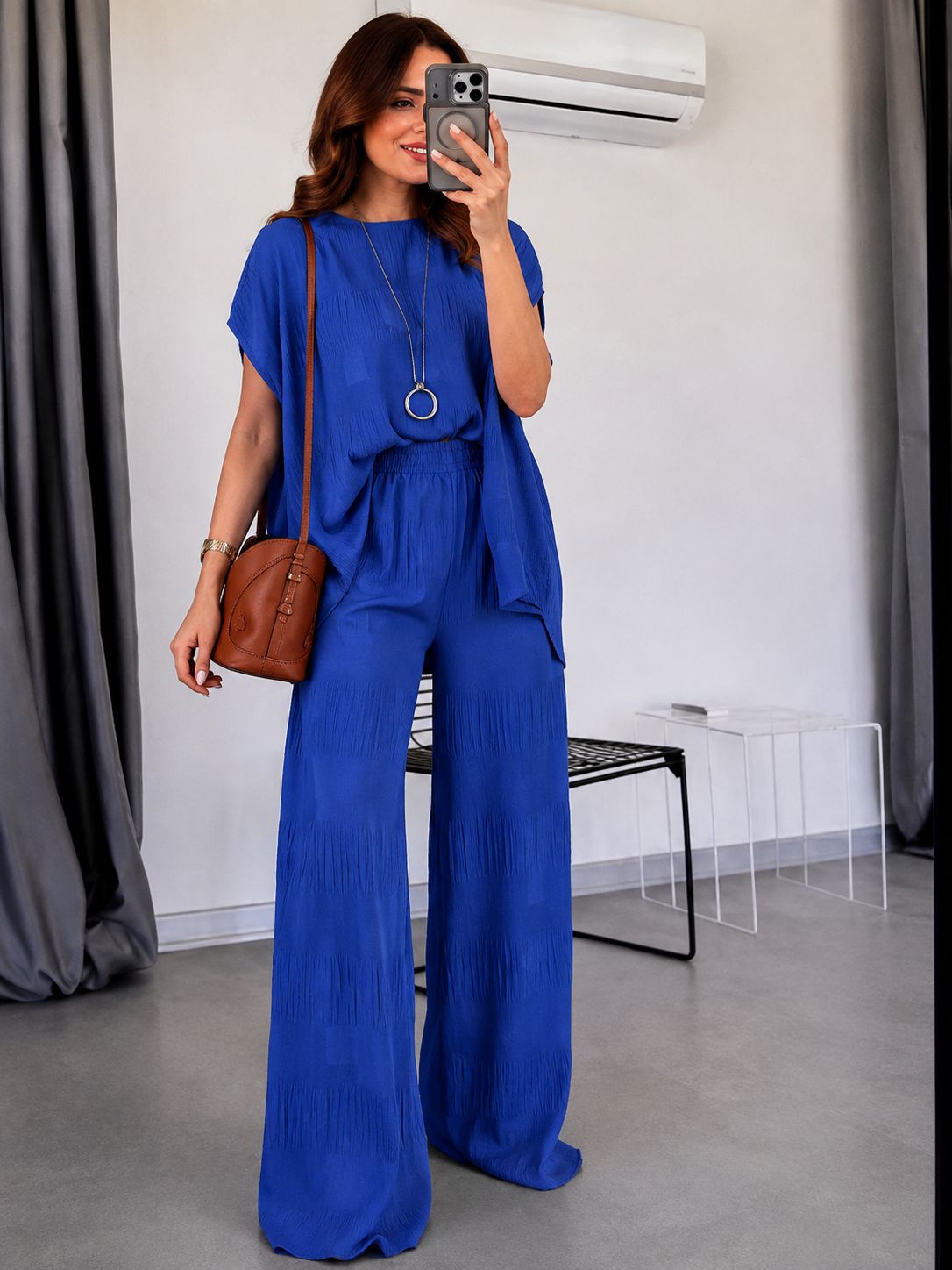 Cobalt Flow Co-ord Set